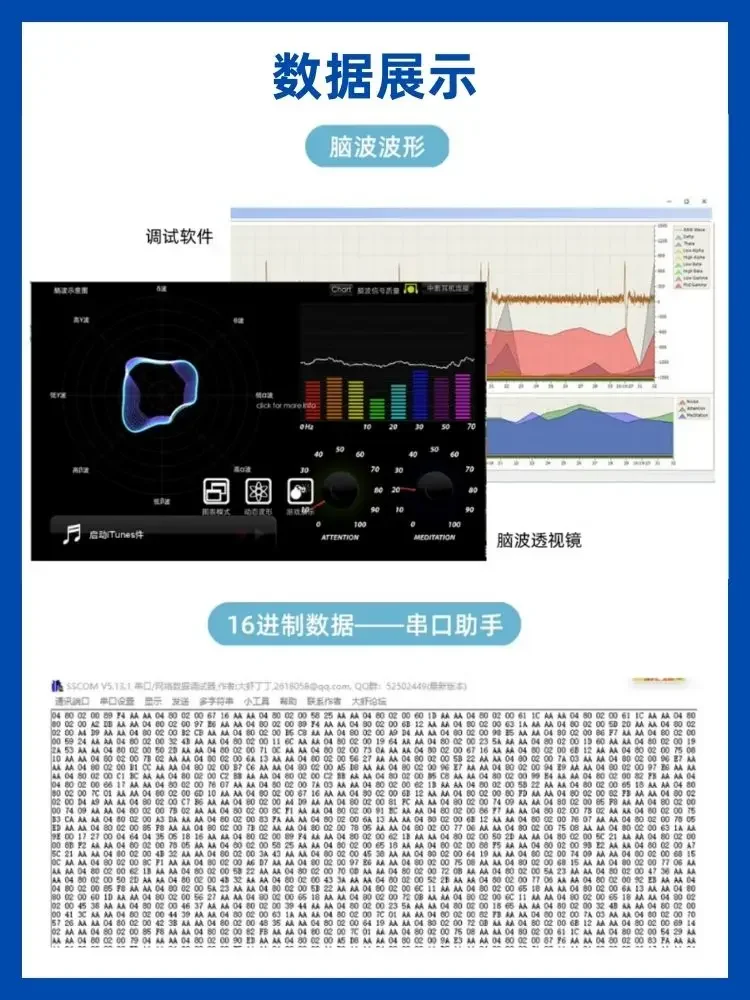 Модуль обнаружения и анализа Brainwave Sensor TGAM