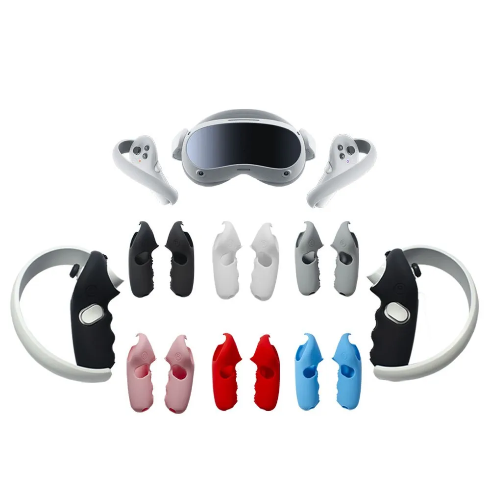 

2Pcs Sweat-proof and Anti-skid Silicone Handle Sleeve Comfortable and Fits for PICO4 VR Accessories