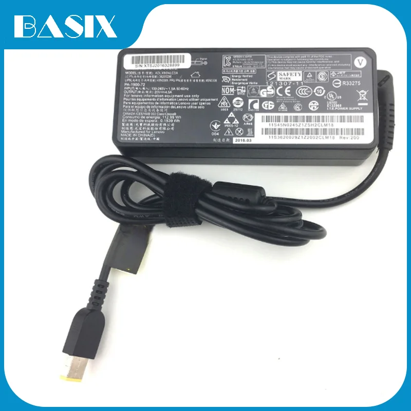 

90 Вт 20 в 4.5A Ноутбук AC адаптер Зарядное устройство источник питания для Lenovo ThinkPad X1 E431 E535 T440 Z410 блок питания зарядное устройство адаптер