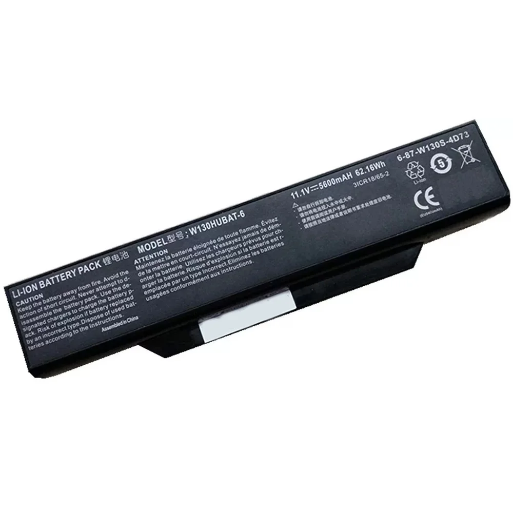 W130HUBAT-6 11 1 V 5600mAh 62.16Wh Аккумулятор для Clevo W130S W255CEW 6-87-W130S-4D72 6-87-W130S-4D7