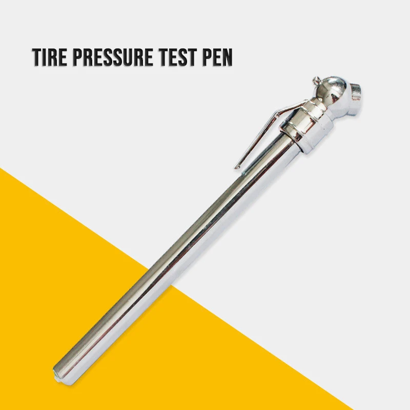 

Tire/Tyre air pressure Test Meter Pen Shape Emergency Use Portable 5-50 PSI Pressure Gauge Durable Silver Car Styling