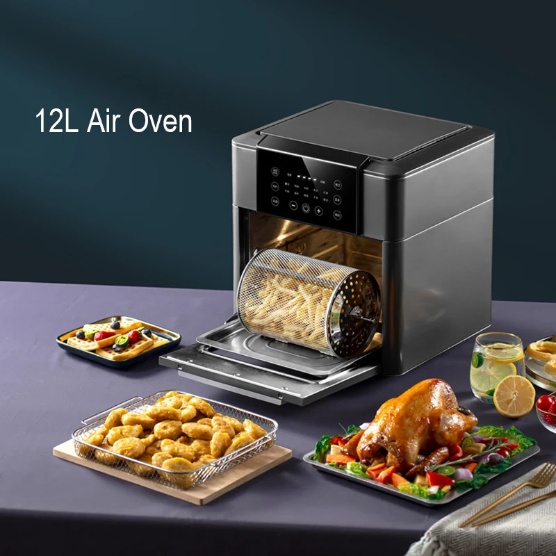 2022 new design factory price 12L 15L smart 8 in 1 air fryer with accessories as BAKES ROASTS GRILLS OIL FREE ELECTRIC AIR FRYER