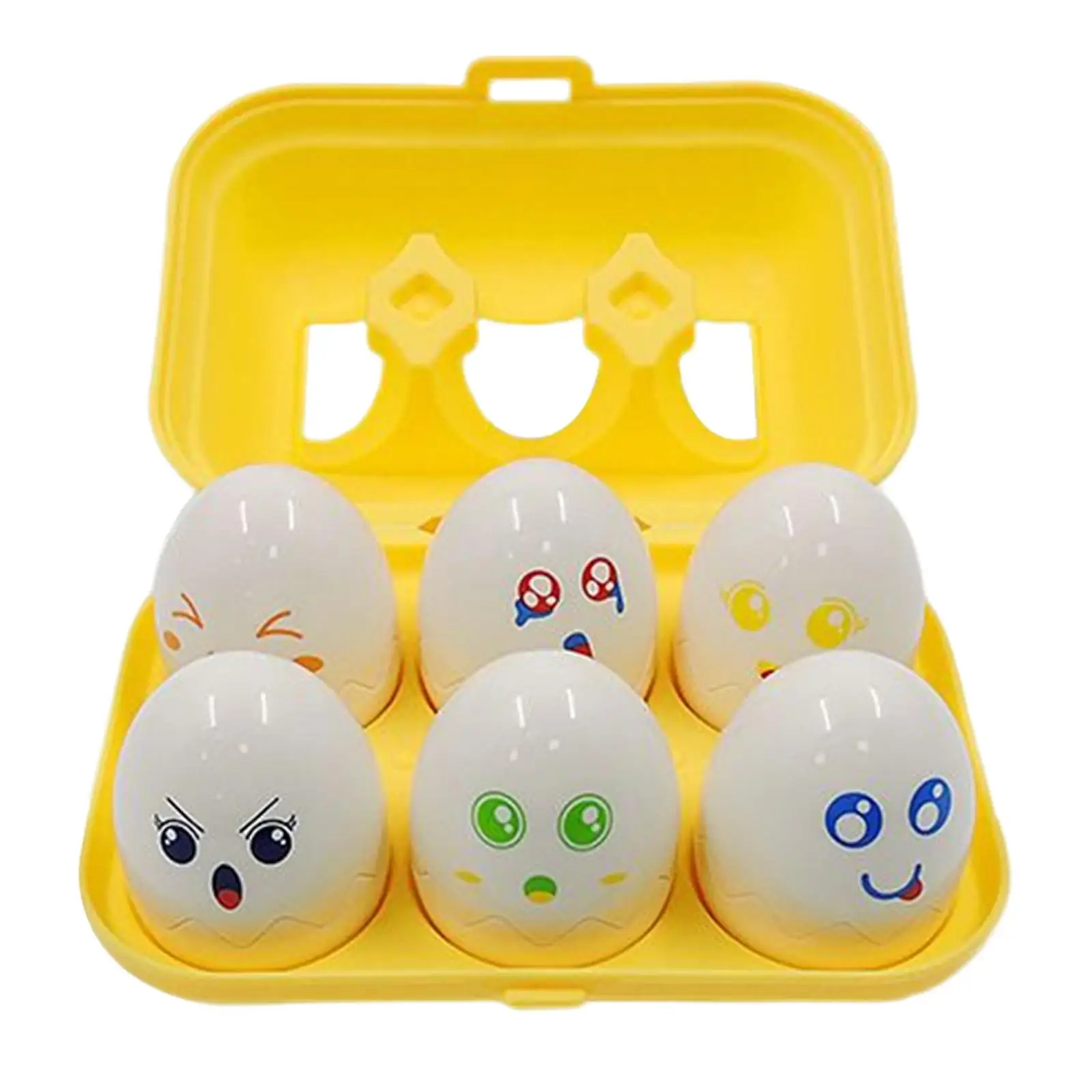 

6x Matching Eggs Toy Development with Egg Storage Box for Girls Novelty Gift