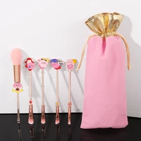 5pcs hot sale kirby peripheral makeup brush doll toy modeling game peripheral makeup brush girl gift kawaii makeup set brush