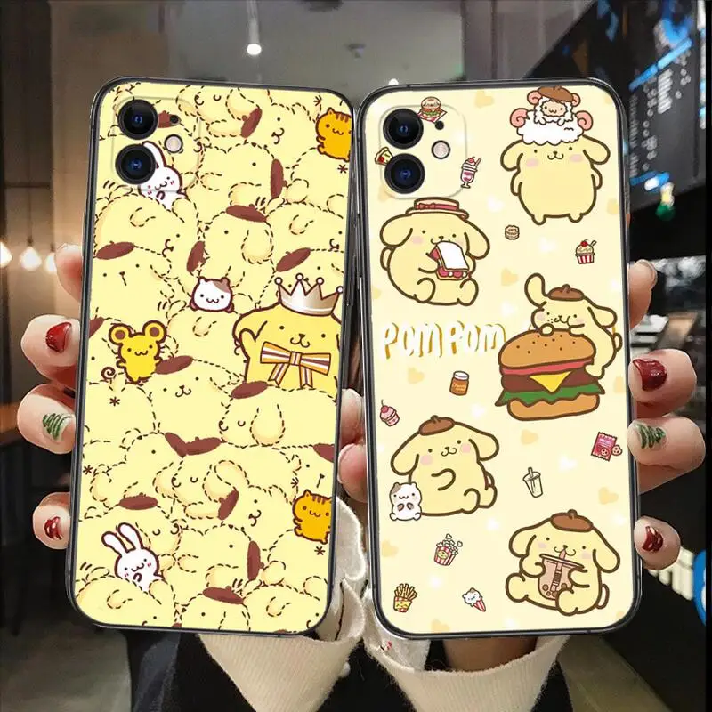 Чехол Sanrio Pompompurin для Apple IPhone 13 12 11 14 15 Pro Max Mini SE XR X XS 6S 8 7 plus модный чехол из ТПУ