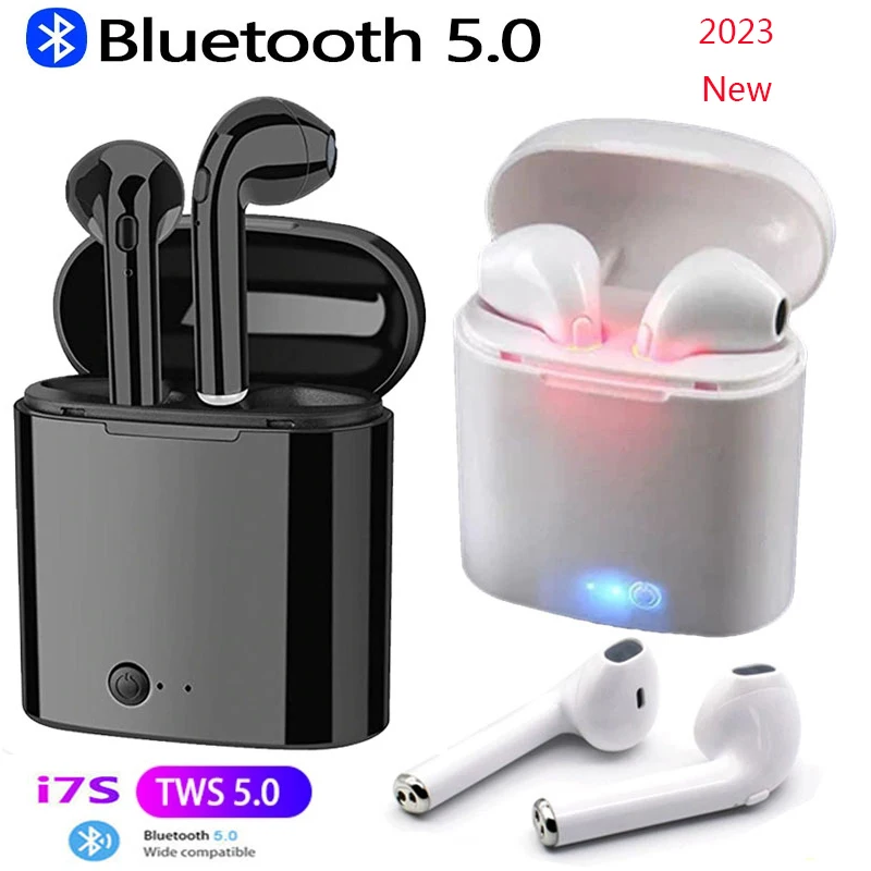 

i7s TWS Wireless Headphones Bluetooth 5.0 Earphones sport Earbuds Headset With Mic Charging box Headphones pk i7 i12 i11 Y50 A6S