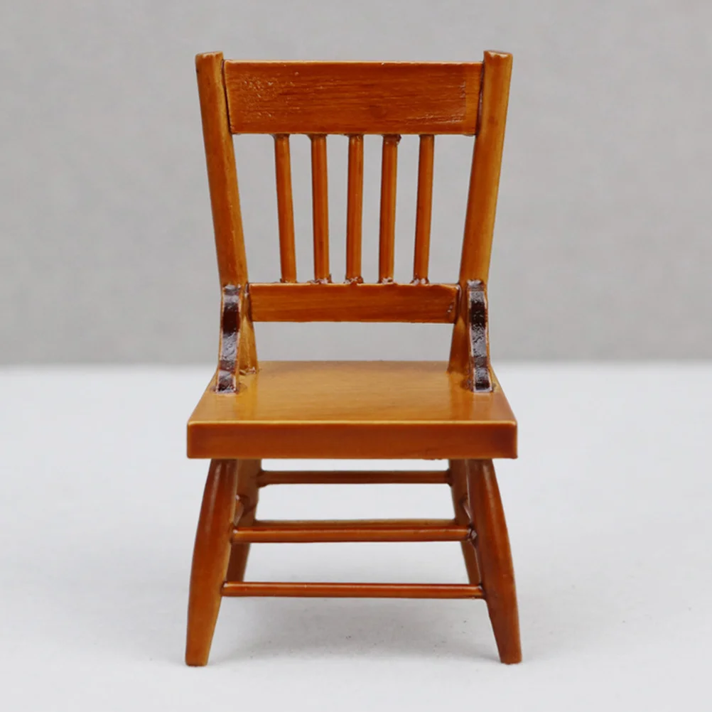 

Delicate Mini Chair Accessories Lovely Miniature Furniture Decor Wooden House