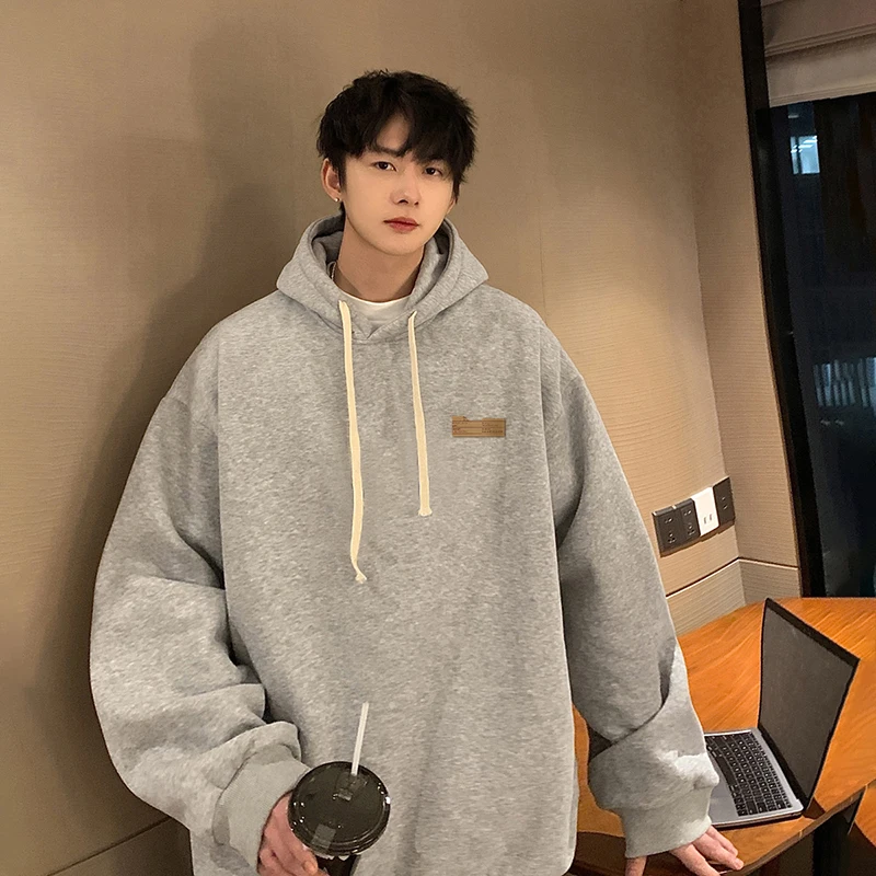 

Men's Oversized Hoodie Off White 5XL Print Hoodies with Hat Over size for Men Man Hoody Casual Wear Male Sweatshirt