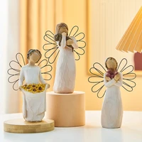 nordic style love family resin figure figurine ornaments family happy time home decoration crafts furnishings christmas gifts