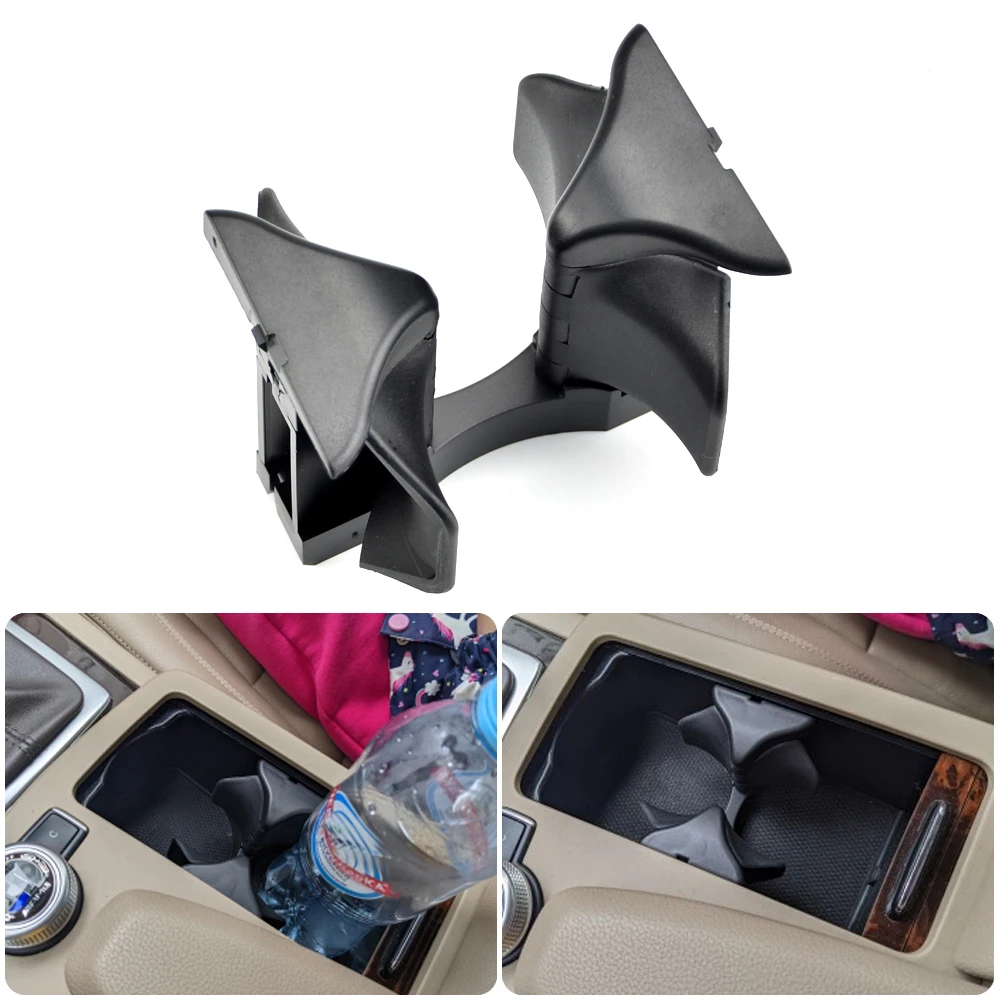 

Console Cup Holder Car Interior Coasters Storage Cup Holder for Mercedes-Benz C-Class W204 07-14 E-Class W212 W207 09-14