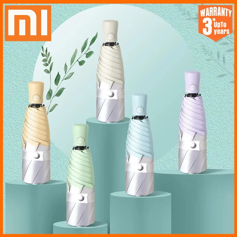 

Мини-зонт Xiaomi складной с защитой от УФ-лучей и защитой от ветра