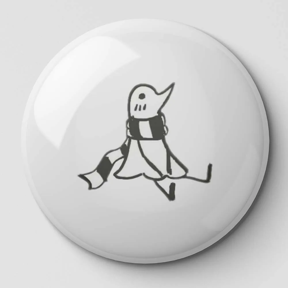 

Punpun Sitting Soft Button Pin Customizable Lapel Pin Lover Gift Jewelry Decor Clothes Collar Badge Cartoon Hat Cute Metal Women
