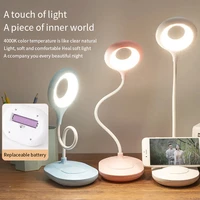 led desk lamp foldable dimmable touch table lamp usb charging reading eye potection lights bedroom bedside portable night light
