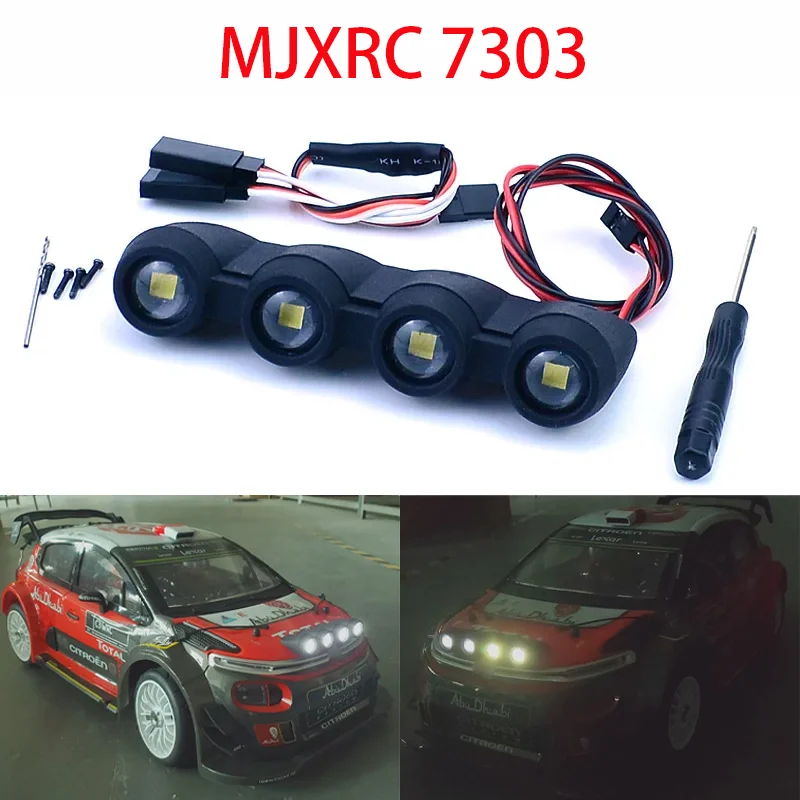 Фото Для 1/7 Hyper Go MJXRC 7303 C3 RC автомобили грузовик MJX моделирование передний прожектор капот свет №1