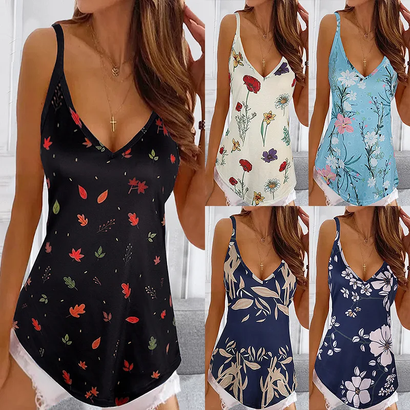 

2022 Fashion Summer New Women's Casual Loose Top Female Sexy Vest