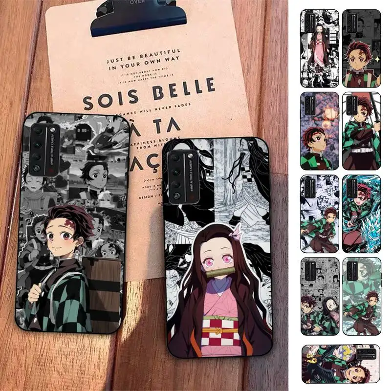 

Cute Japan Demon Slayer Anime Kimetsu No Yaiba Phone Case for Huawei Honor 10 i 8X C 5A 20 9 10 30 lite pro Voew 10 20 V30