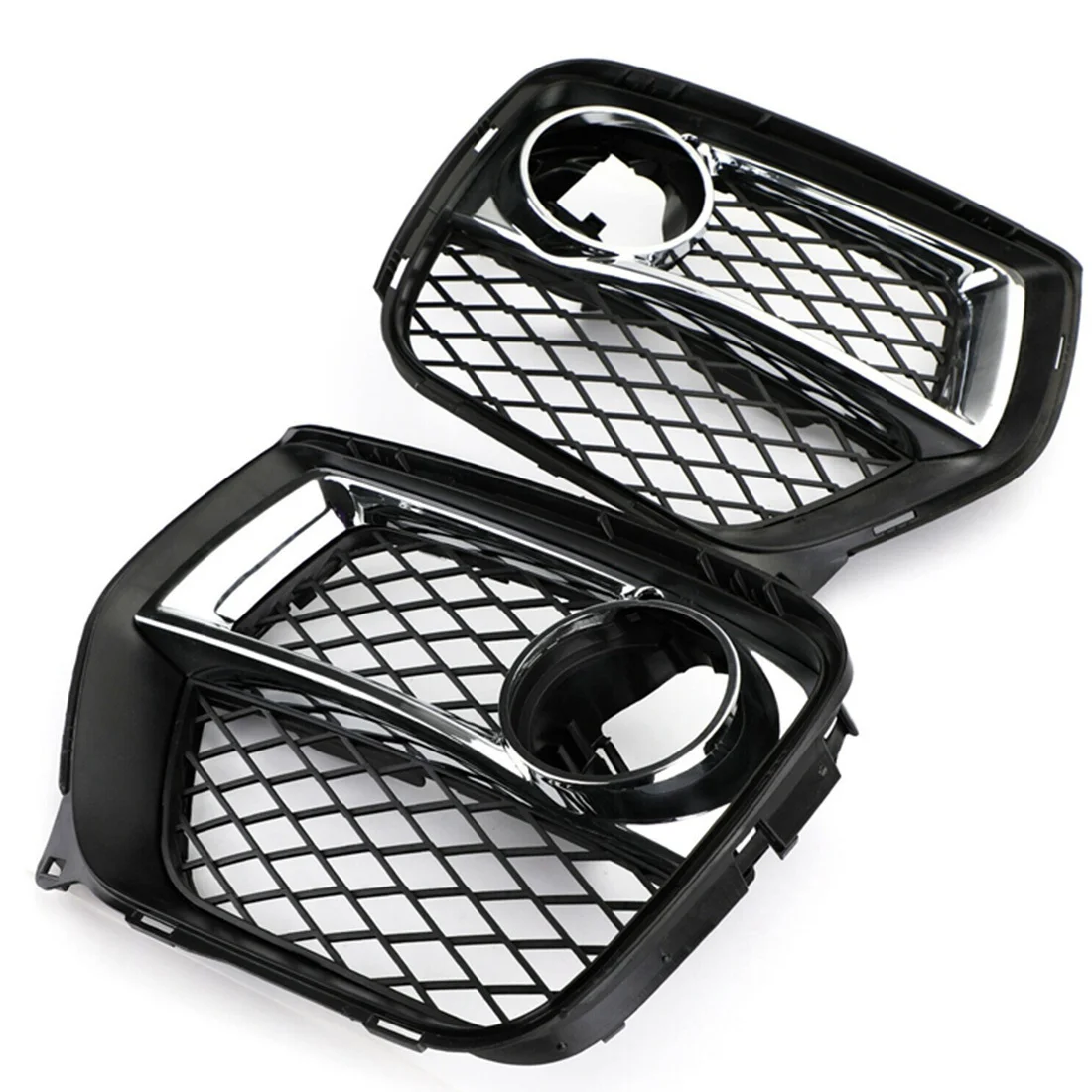 

2Pcs Car Front Bumper Lower Fog Light Griller Trim for X6 E71 2012-2014 Fog Lamp Ventilation Grill Cove Left+
