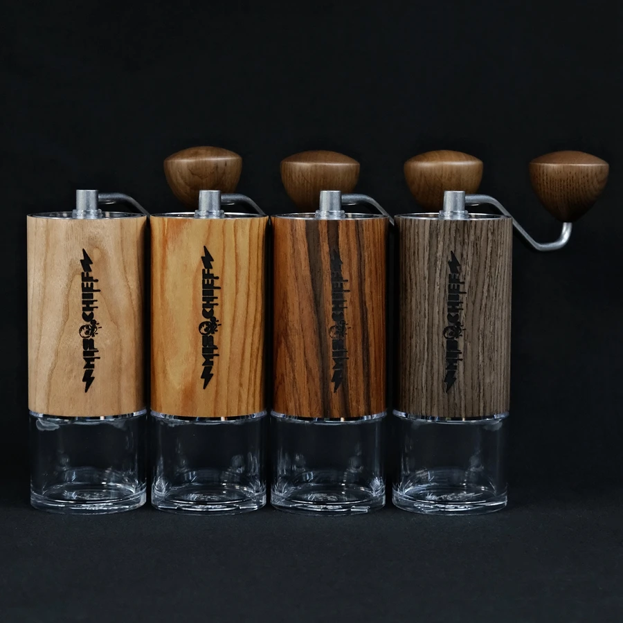 

Ручная кофемолка MISCHIEF M40 Home seven-star Burr Red axis, такая же, как у команданте
