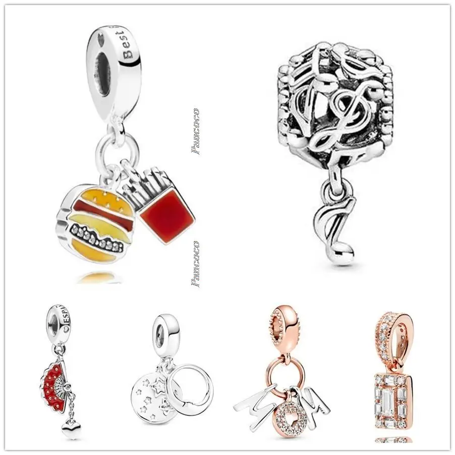

2022 Original Pandora Bracelet 925 Sterling Silver Charm Beads DIY Handmade Beaded Earrings Women's Fashion Jewelry Necklaces