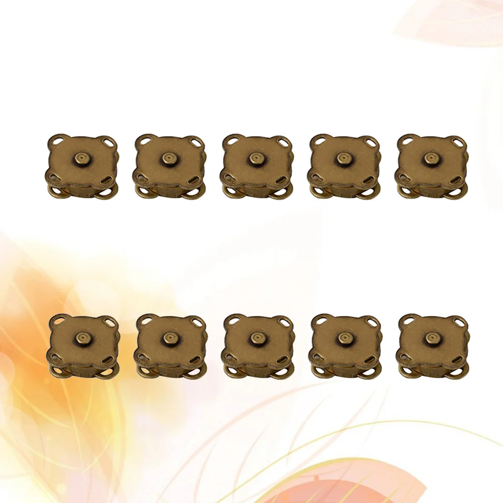 

10 Pcs Snap Fastener Sew Magnetic Bag Clasp Purse Tote Sewing Snaps Buttons Magnetic Buttons Clothing Magnetic Purse Snap Wallet