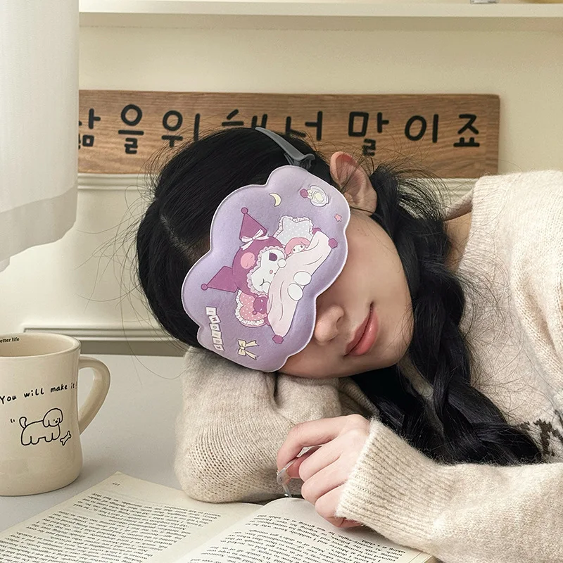 Kawaii Sanrio Hanyodon Марка Badtz Maru Keroppi маска для глаз девушек милый офисный обед защита