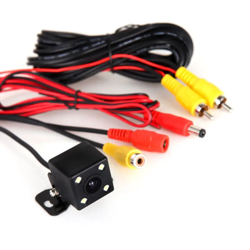 

AZGIANT 1pcs Car Rear View Camera 4 LED Night Vision Reversing Auto Parking Monitor CCD Waterproof 135 Degree HD Video Dash Cam