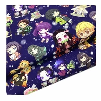 fabfairy offer all kinds of japanese anime desginer fabric pure cotton printed fabircs for diy quilting sewing textiles