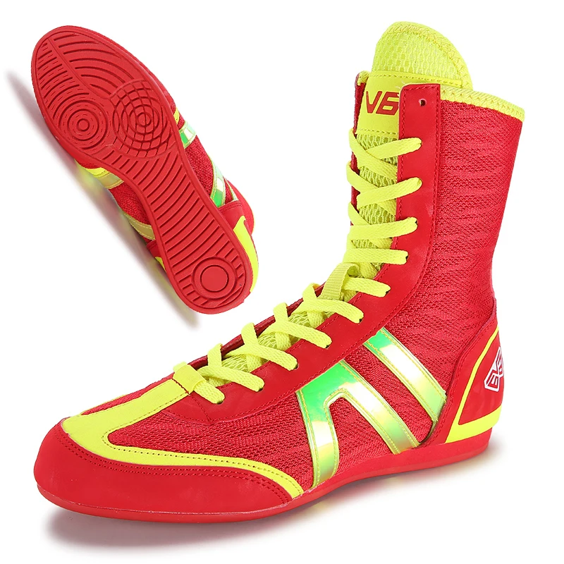 

New Professional Boxing Shoes Men Women Kids Boxing Boots Light Weight Flighting Wrestling Shoes Anti Slip Wrestling Sneakers