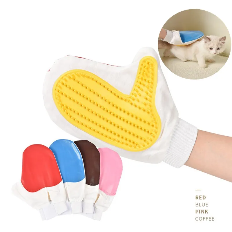 

New Pet Grooming Glove for Cat Hair Grooming Remove Gloves Cat Dog Hair Clean Deshedding Effective Massage Gloves Combs Pet Hair