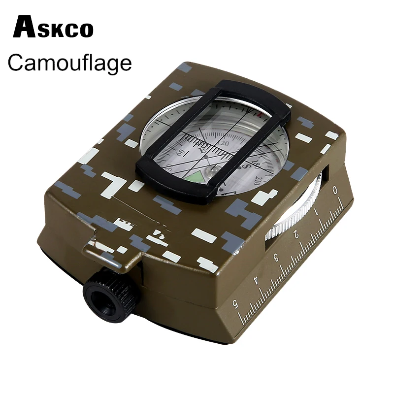 

Waterproof Survival Military Compass Hiking Camping Pocket Army Foldable Guide Handheld Outdoor Metal Multi-funct Equipment Tool