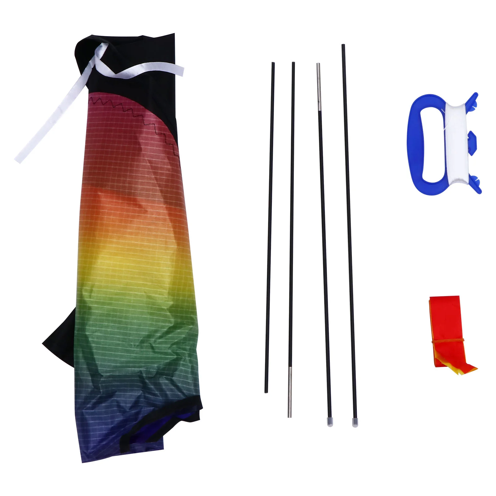 

Kitekids Kites Delta Rainbow Easy Outdoor Shaped Triangle Flygames Activities Flying Beach Adult Stunt Children Toys Kid