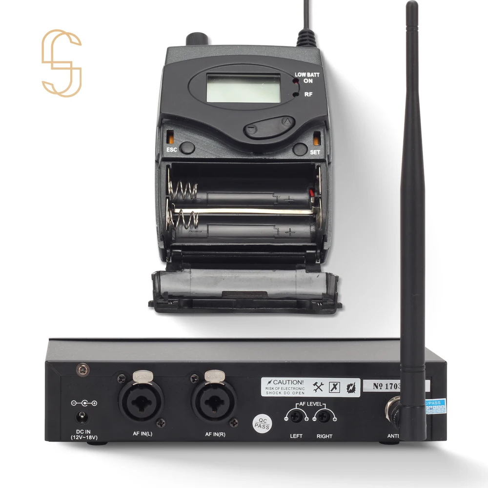 Беспроводная аудиосистема HISINGWELL UHF с металлическим корпусом подходит для сцены