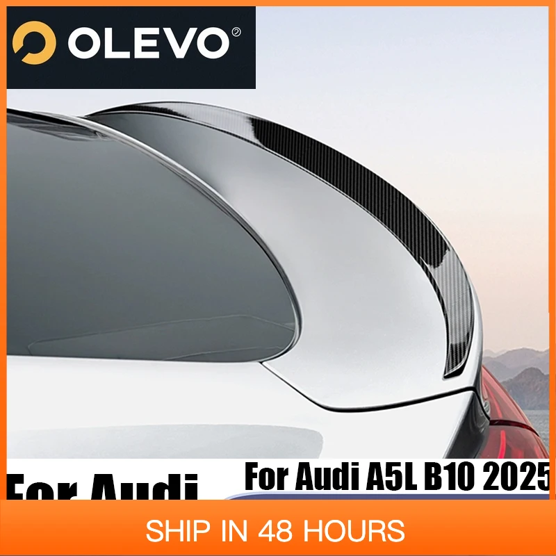 Фото Новый модифицированный спойлер для Audi A5L B10 2025, хвостовое крыло, аксессуары для наружного украшения автомобиля, устойчивые к царапинам и износостойкие №1
