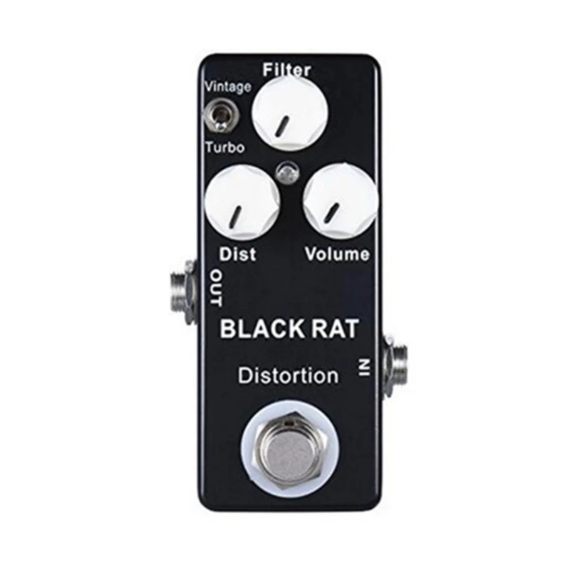 

Reliable Black Distortion Pedal High-Gains Distortion with LED Dropship