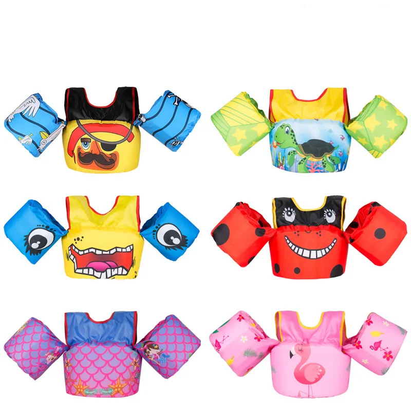 

Baby Float Cartoon Arm Sleeve Life Jacket Swimsuit Foam Safety Swimming Training Floating Pool Float Swimming Ring Puddle Jumper
