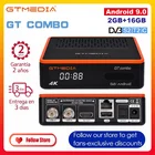 GTMEDIA GT Combo 4K 8K HD TV BOX 4:2:2 Android 9,0 + DVB-S2XT2C 2 + 16 спутниковый ТВ приемник декодерGoogle Smart Set Top Box