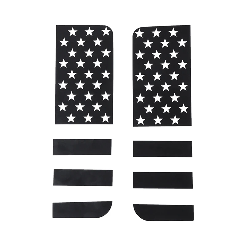 

Car Rear Door Triangle Glass Panel Decoration Stickers PVC Trim For Jeep Wrangler JK 2007-2017 Accessories