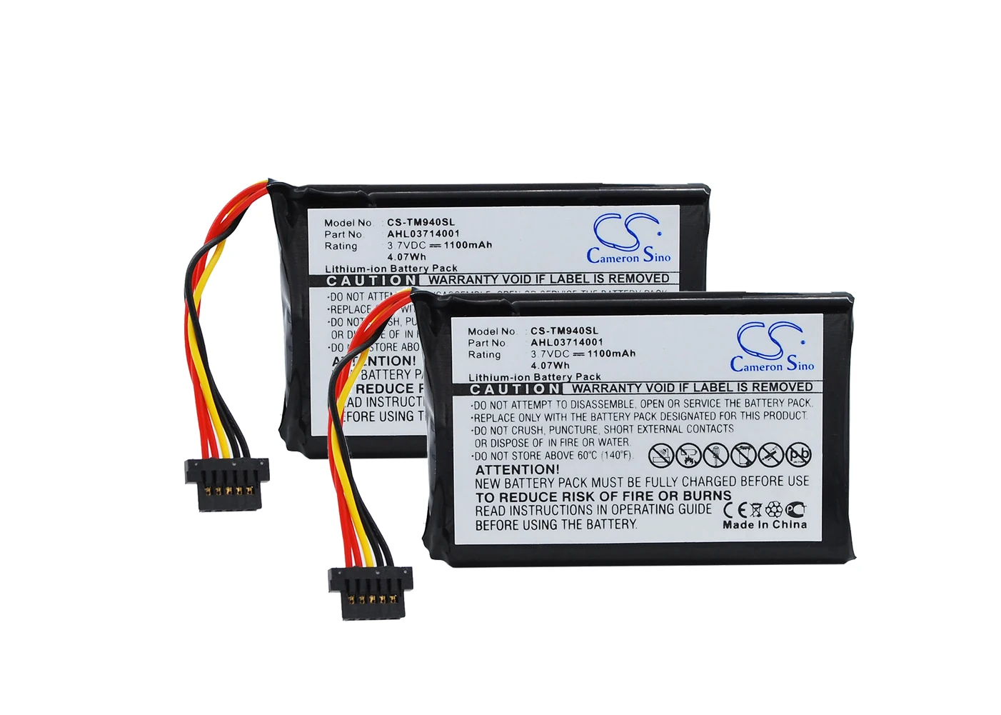 

Аккумулятор для TomTom Go 940, Go 940 Live AHL03714001, 2 шт.