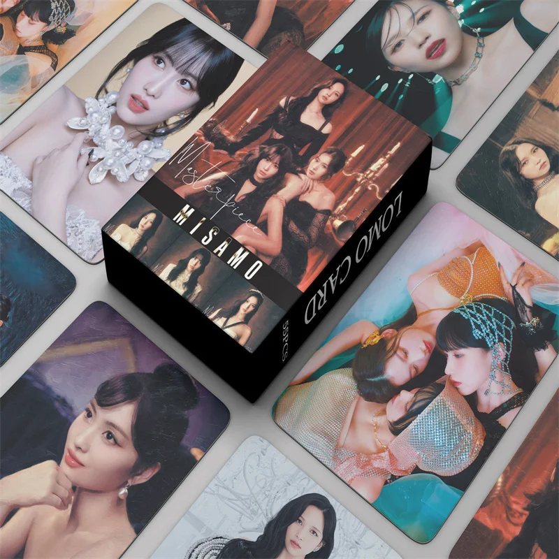 

55 Cards/set TWICE MISAMO Album LOMO Small Card Masterpiece Sana Momo NAYEON AEYOUNG Twice Photo Card Girl Gift Kpop