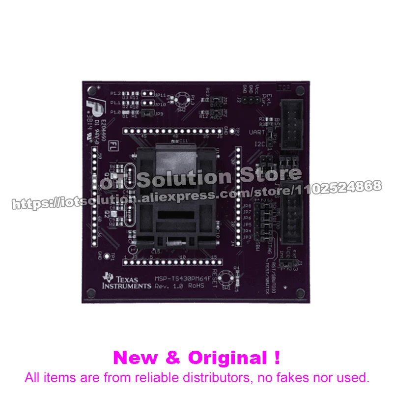 Фото MSP-TS430PM64F MSP430 64-контактная плата-адаптер для FRAM (микроконтроллеры в комплект не входят) №2