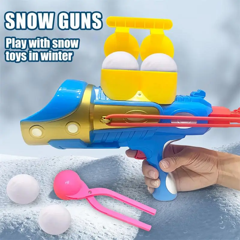 

Boys Winter Outdoor Funny Toys Winter Snowball Fight Kit Snowball Maker Clip And Snowball Launcher Snowball Fight Sports Toys