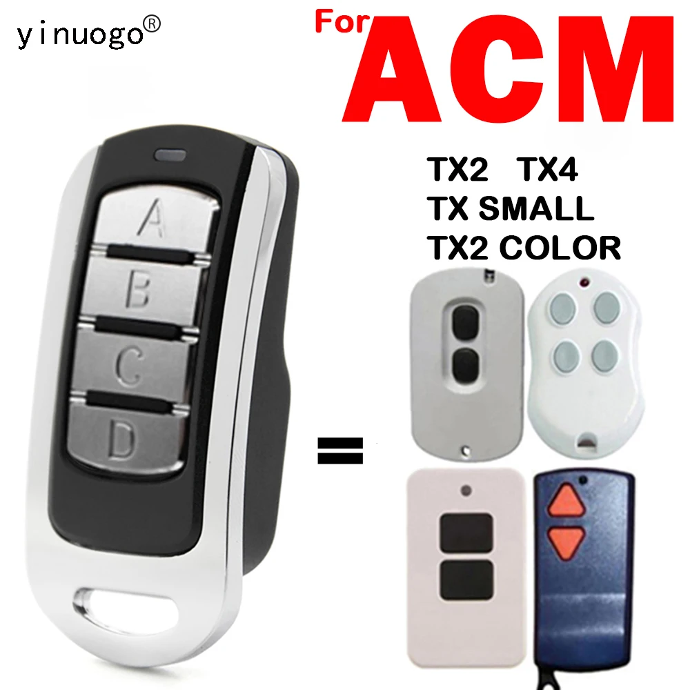 

Для ACM TX2 TX4 TX SMALL TX2 COLOR пульт дистанционного управления для двери гаража Замена 433,92 МГц ACM пульт дистанционного управления для открывания две...