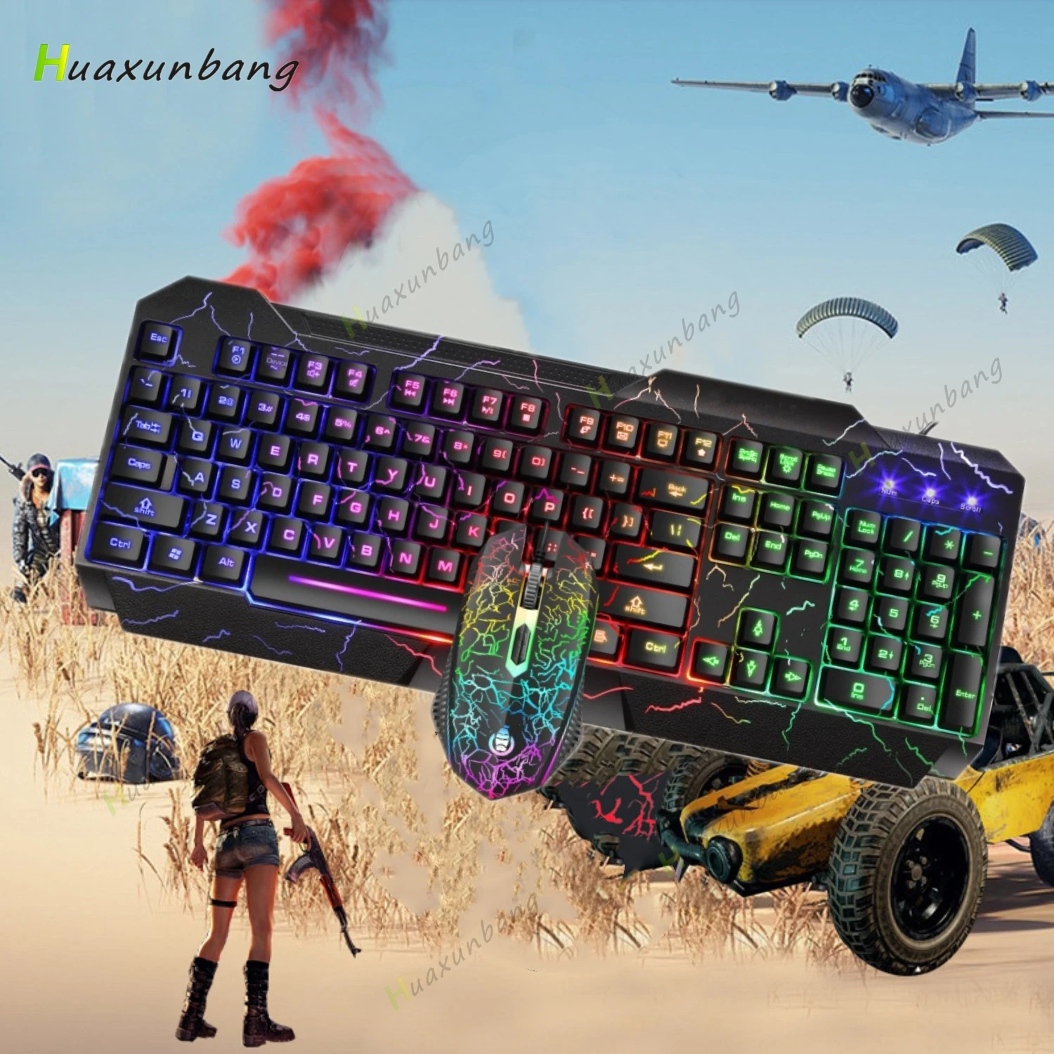 rgb backlit gamer keyboard and mouse combos led usb wired multimedia ergonomics gaming keyboards for pc computer desktop teclado free global shipping