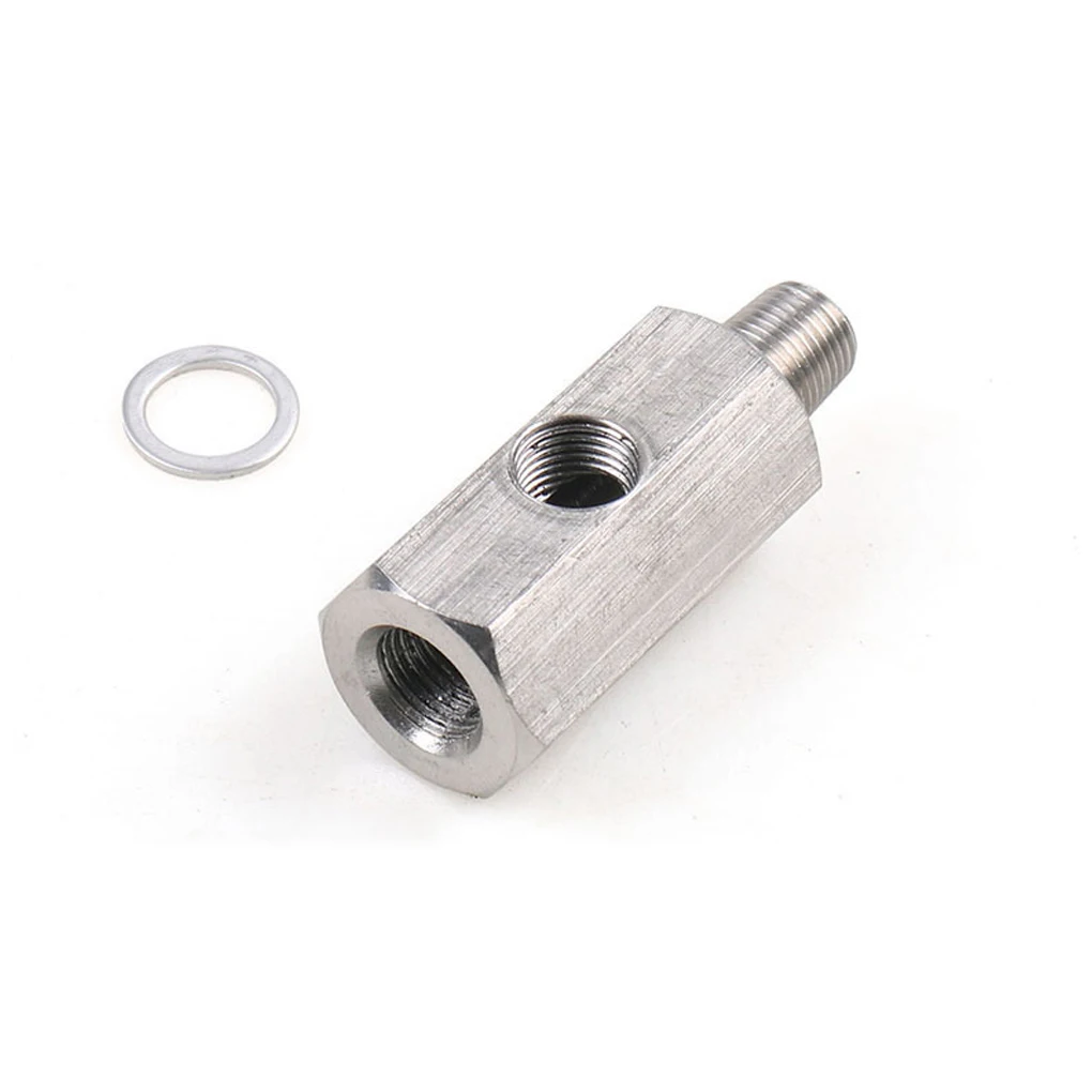 

Stainless Steel Auto Oil Pressure Sensor Adapter Replacement BSPT Upgrading Detachable Repairing Turbos Connector Part