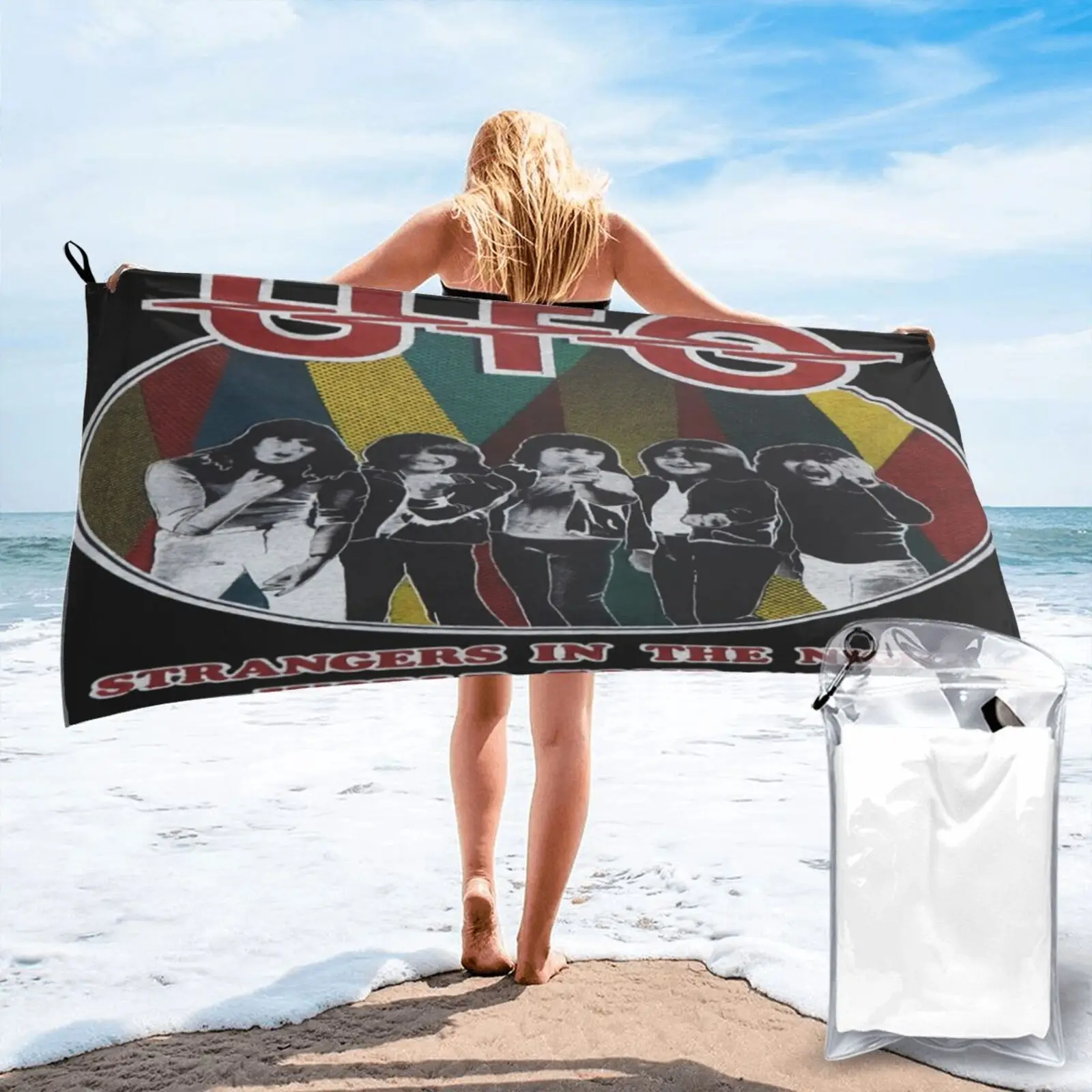 

1979 НЛО Майкл шенкер жесткий ремешок 4539 пляжное полотенце пляжное одеяло детское полотенце для рук полотенце из микрофибры пляжный чехол
