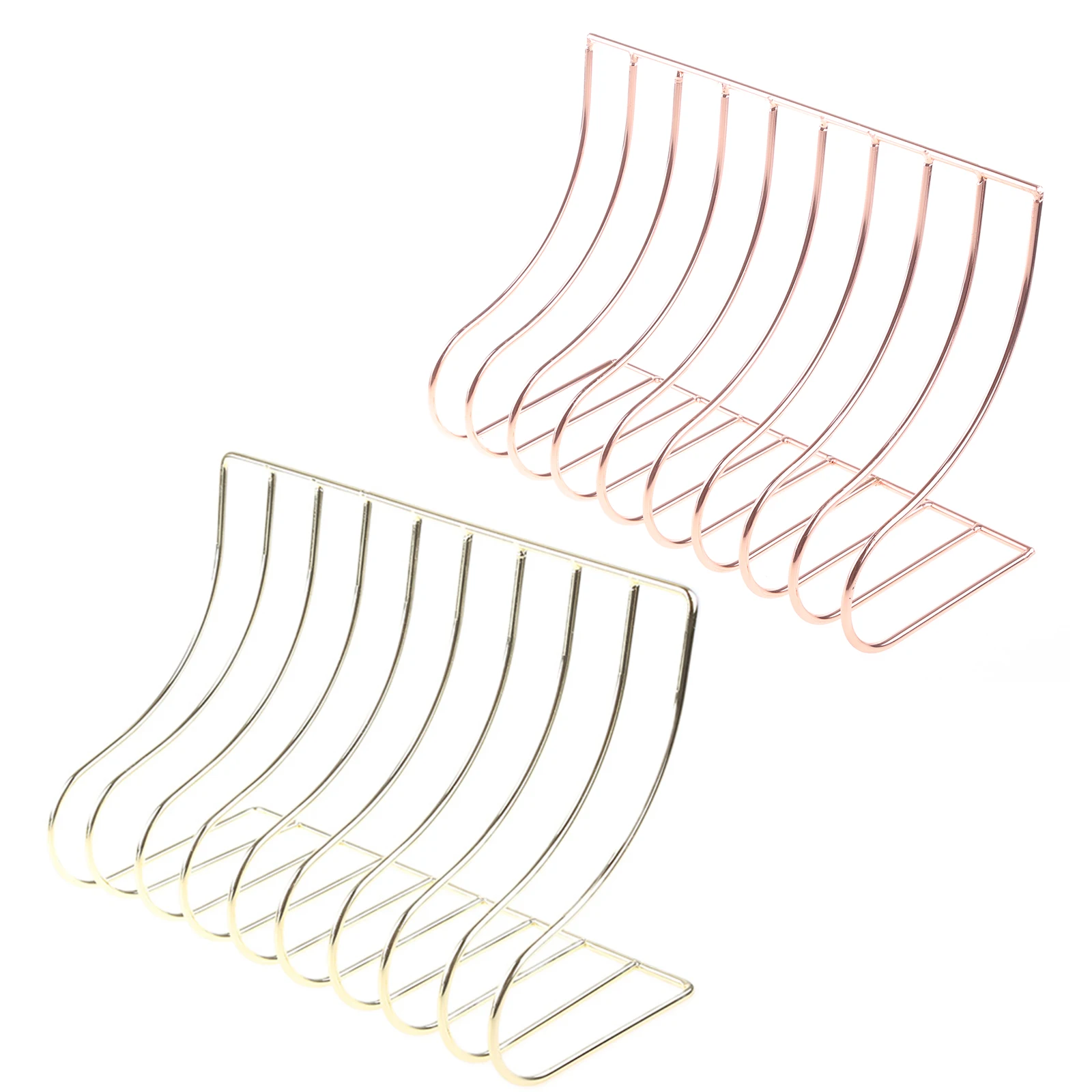 

10 Grid File Storage Shelf Book Stand Bookend Nordic Wrought Iron Organizer Holder for Home Office