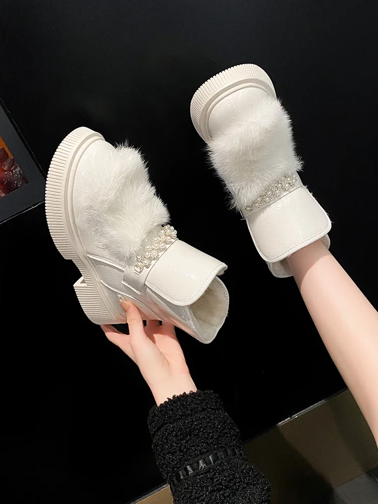

Snow boots women's cotton boots 2023 autumn winter thickened women's shoes bread shoes snow cotton shoes