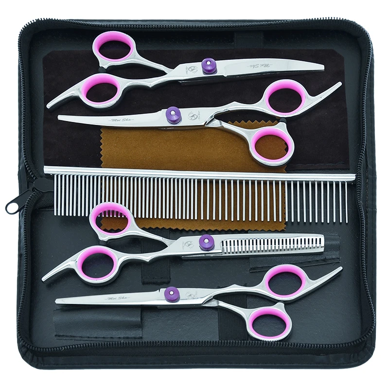 

Meisha 6.0" Professional Pet Scissors for Dog Grooming High Quality Straight & Thinning & Curved Scissors Pet Accessories B0003A