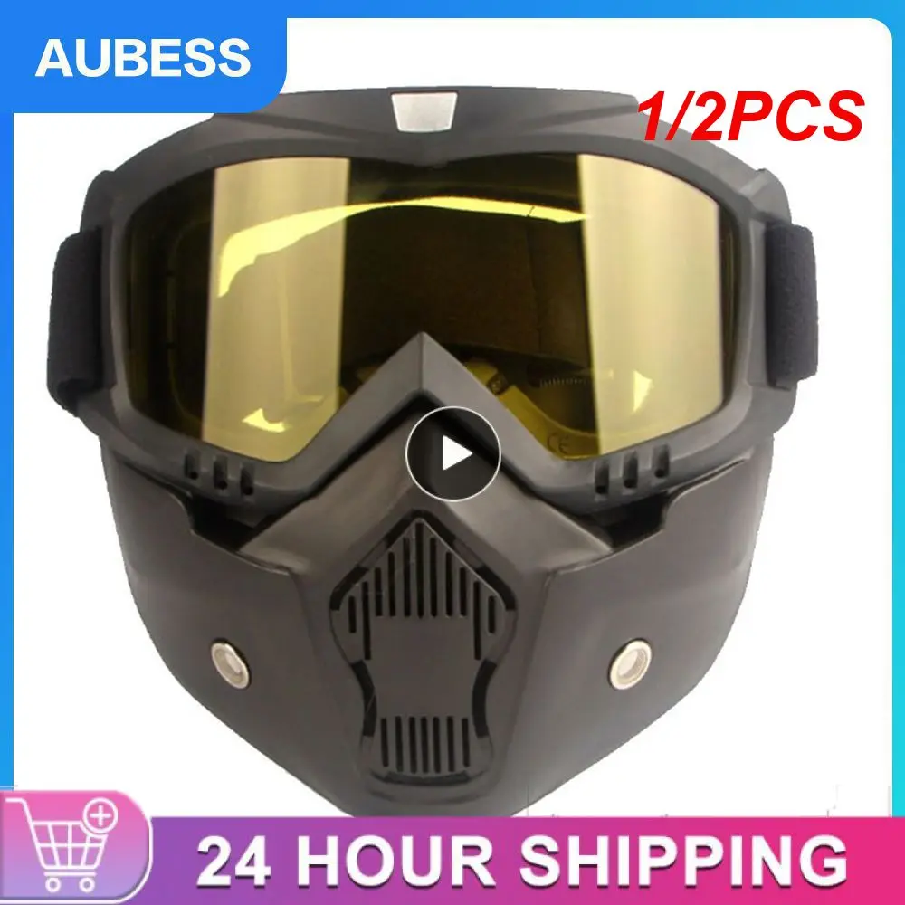 

1/2PCS Goggles Full Face Transparent Fog-proof Sand-proof Electric Welding Protective Glasses Versatile Breath-proof