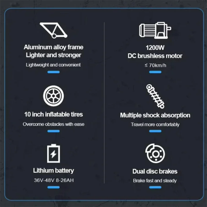 2024 новый электрический скутер с двойным двигателем 2400 Вт 48 В 21 Ач максимальная